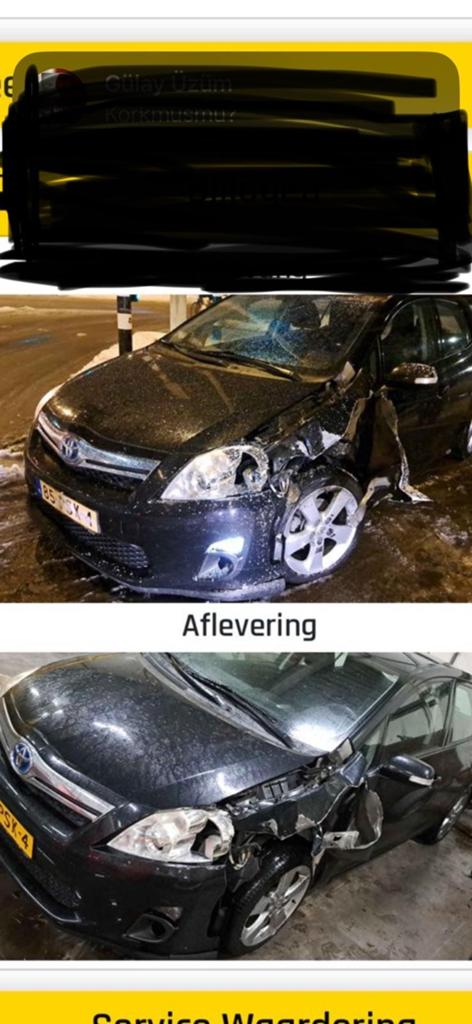 Schade auto toyota, auris 2011., Ophalen