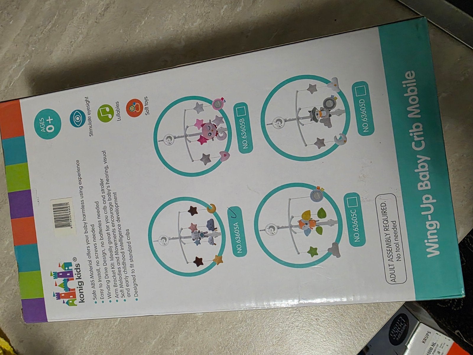 Muzikale Baby Mobiel voor Wieg of Box - Eco Toys, Ophalen, Nieuw, Mobiel, Met geluid