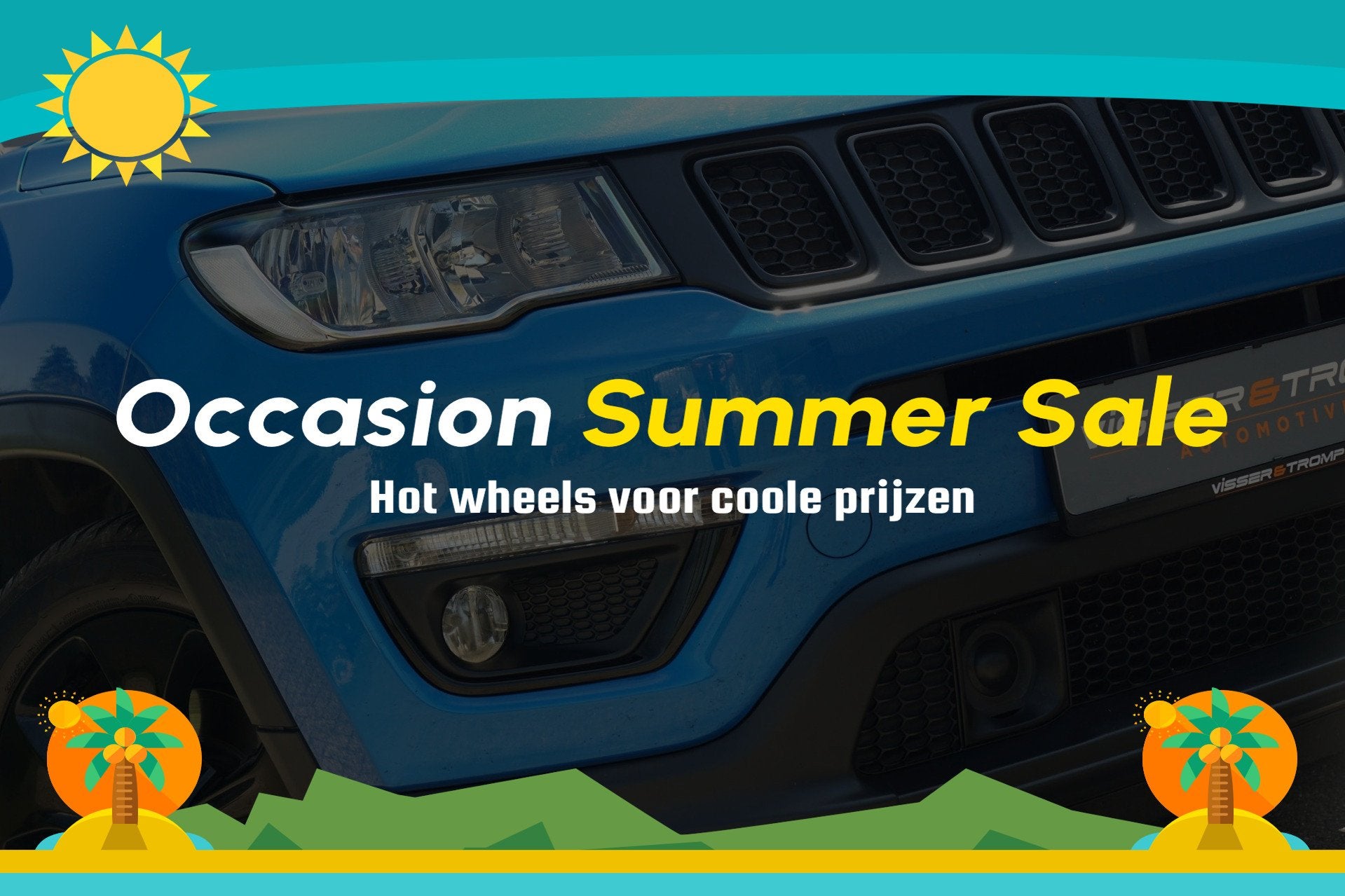 Jeep Compass 1.4 MultiAir Night Eagle FWD | Hydro Blue Metal, Auto's, Jeep, Voorwielaandrijving, 450 kg, Gebruikt, 750 kg