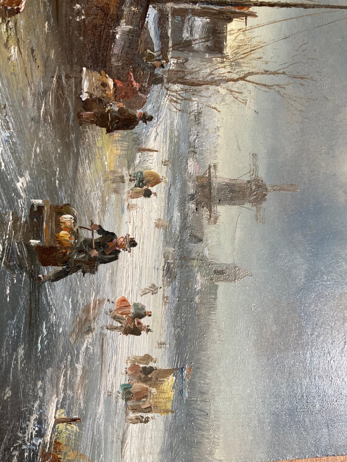 Schilderij, wintergezicht, Ophalen