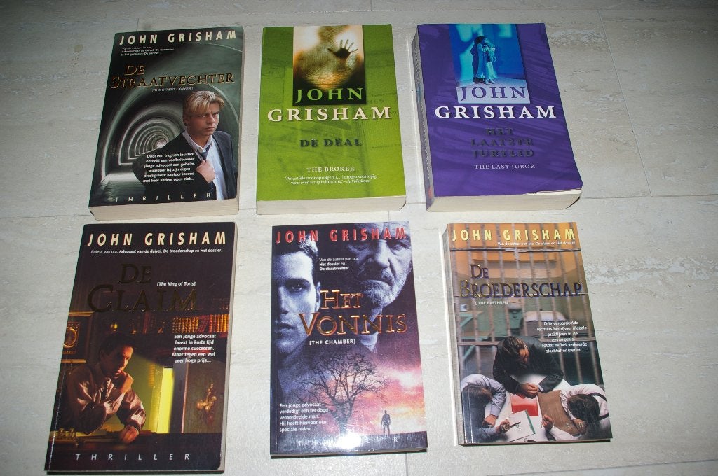 John Grisham thrillers, Zes stuks, Ophalen of Verzenden, Gelezen, John Grisham