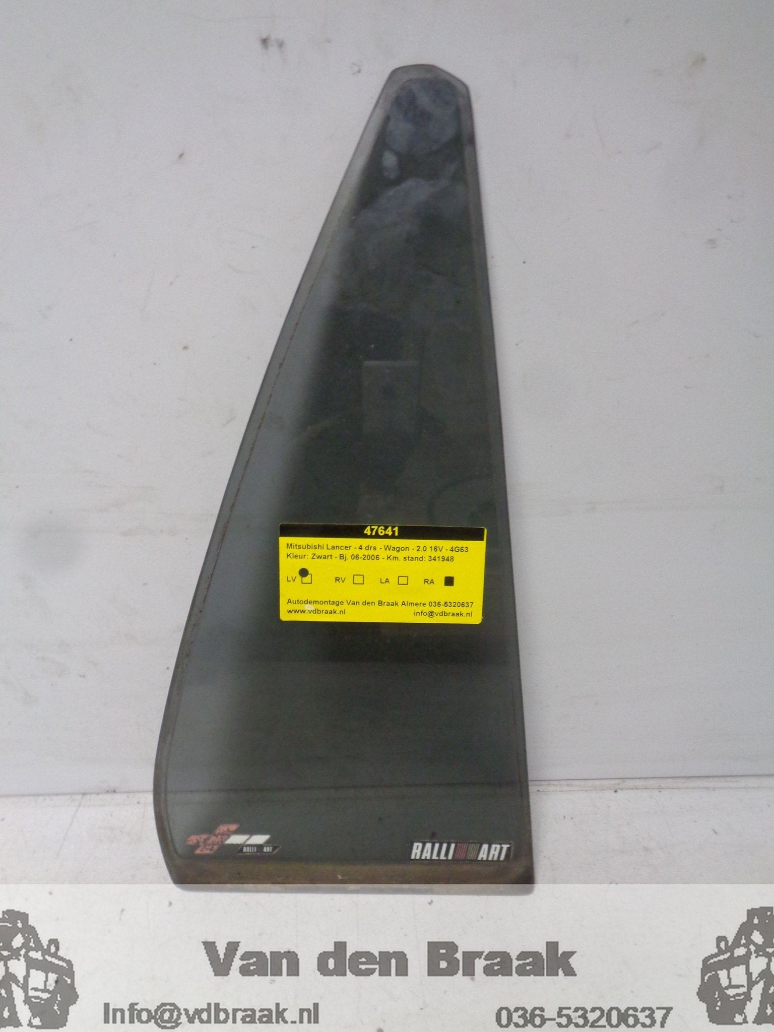 Mitsubishi Lancer Wagon 2005-2009 Driehoekraam rechts achter, Gebruikt, -, Herkomst onderdeel bekend, -