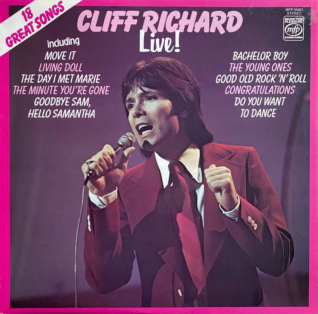 Cliff Richard - Cliff Richard Live LP, Ophalen of Verzenden, Zo goed als nieuw, 7 inch, LP