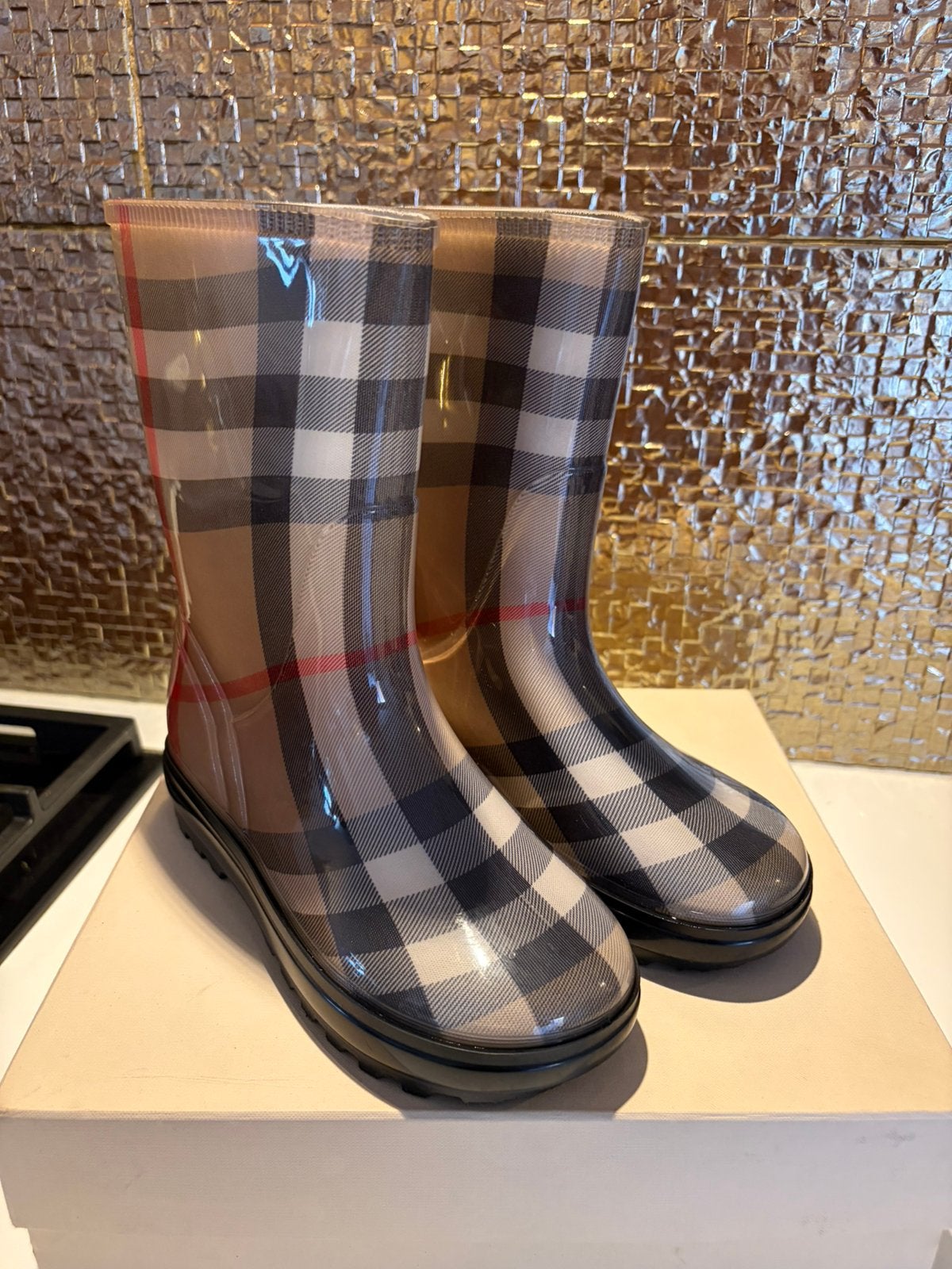 Burberry regen laarzen orginele, Kleding | Dames, Schoenen, Ophalen of Verzenden, Zo goed als nieuw, Zwart, Regenlaarzen