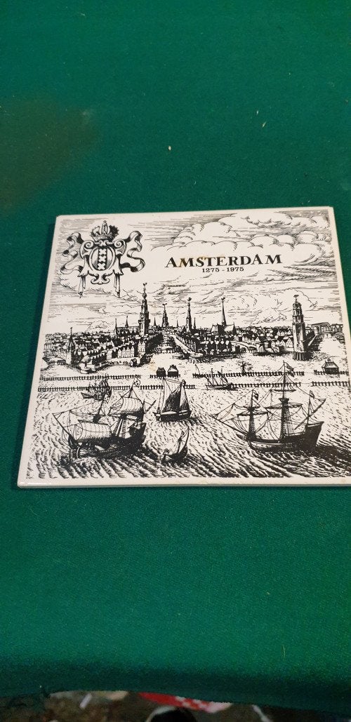 wandtegel amsterdam1275-1975, Ophalen of Verzenden, 'T Olde Gre-j, Info@toldegrej.nl, Endepoelstraat 20f Didam