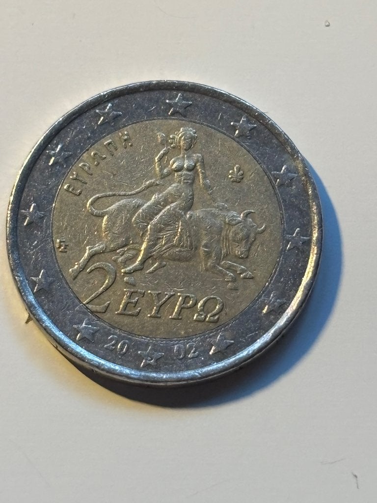 Zeldzame 2 euro munt, Postzegels en Munten, Munten | Europa | Euromunten, Ophalen of Verzenden, Griekenland, Overige waardes, Losse munt