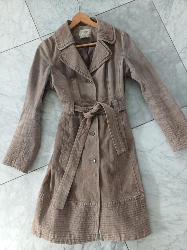 Reserved jas maat 38 100% leder Nieuwstaat, Kleding | Dames, Maat 38/40 (M), Beige, Ophalen of Verzenden, Zo goed als nieuw