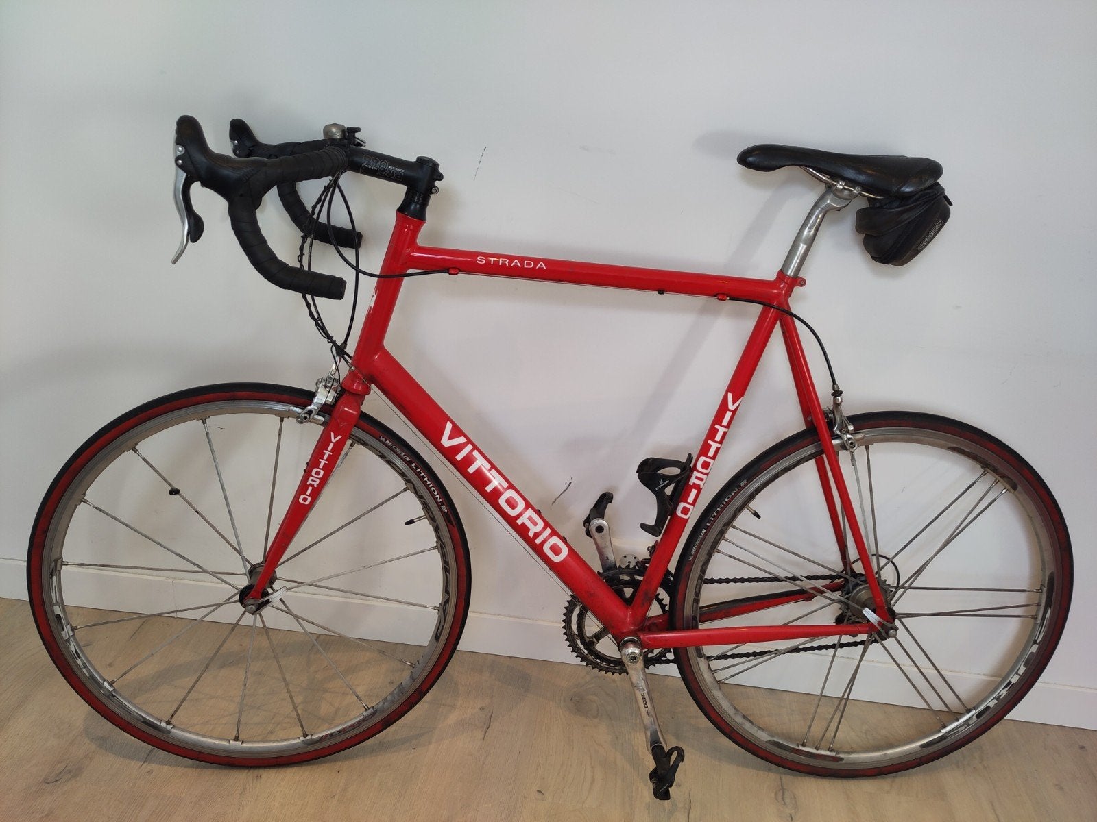 Vittorio Strada Racefiets 63 cm - Campagnolo Veloce/Centaur, Overige merken, Gebruikt, Ophalen of Verzenden, 10 tot 15 versnellingen
