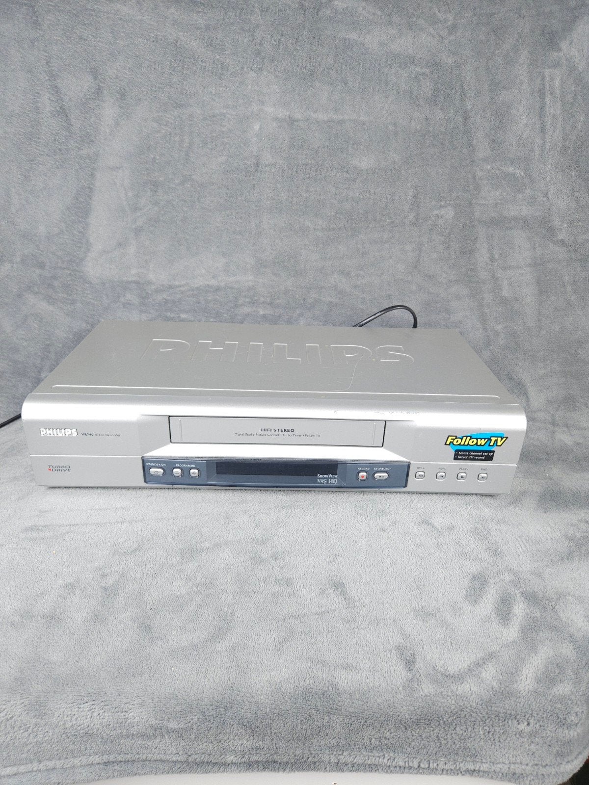 Philips Videorecorder VR740 Zilver VHS Speler HiFi Stereo, Gebruikt, Verzenden, ., .