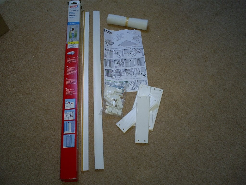 Tesa Lamellenhor / Insectenhor deur Nieuw, Kunststof, 80 tot 100 cm, 215 cm of meer, Overige typen