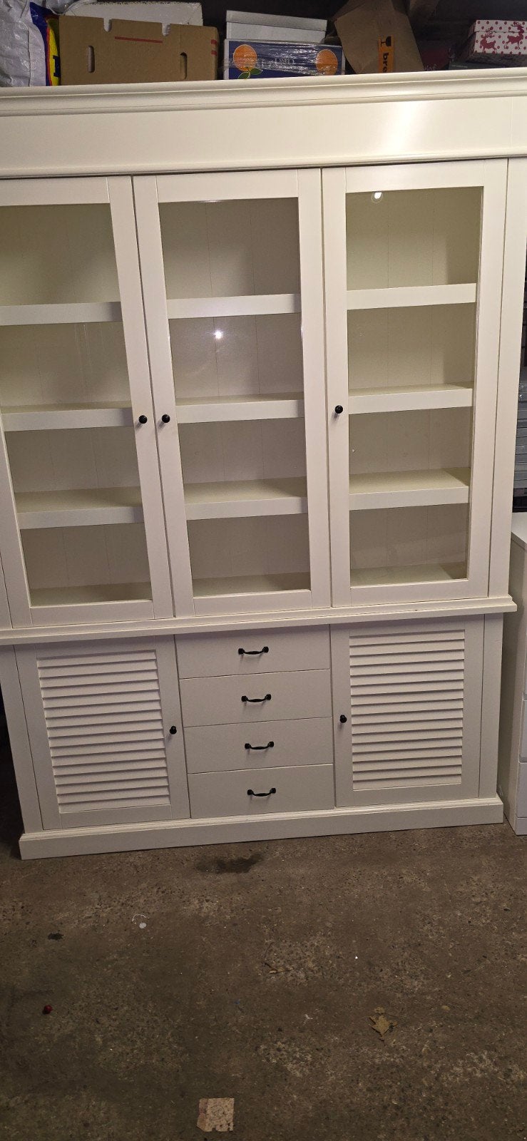 zgan witte buffetkast, Huis en Inrichting, Ophalen, Zo goed als nieuw, 25 tot 50 cm, 200 cm of meer