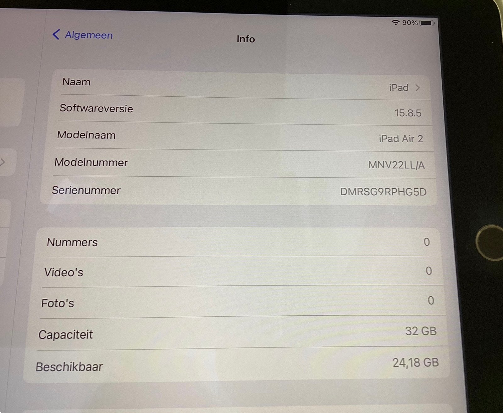 iPad Air 2 32gb, Ophalen, Gebruikt, 32 GB, Apple iPad Air