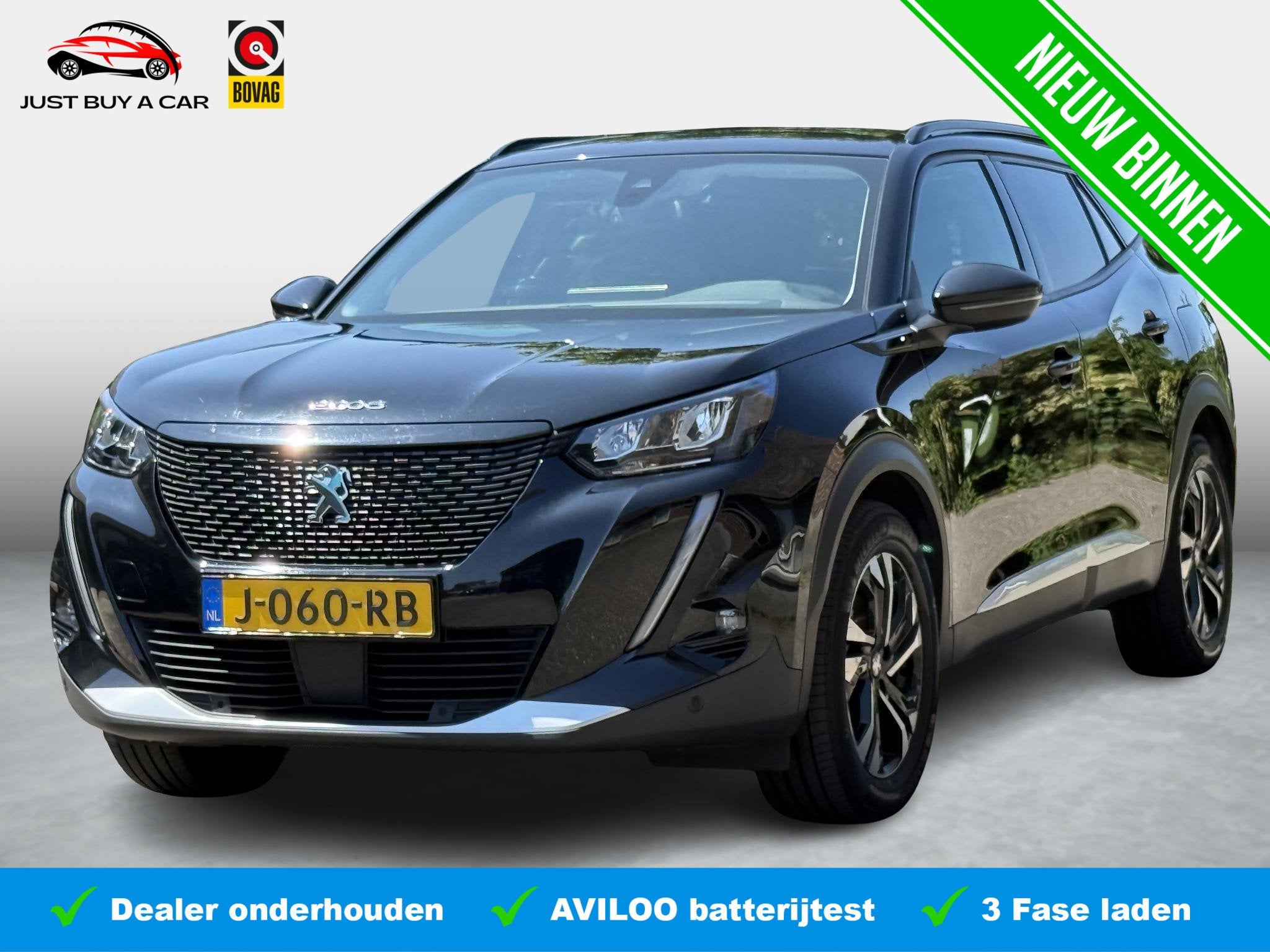 Peugeot e-2008 EV Allure 50 kWh / SOH 90,1 / Warmtepomp / 3, Auto's, Peugeot, 330 km, 136 pk, Gebruikt, Met garantie (alle)