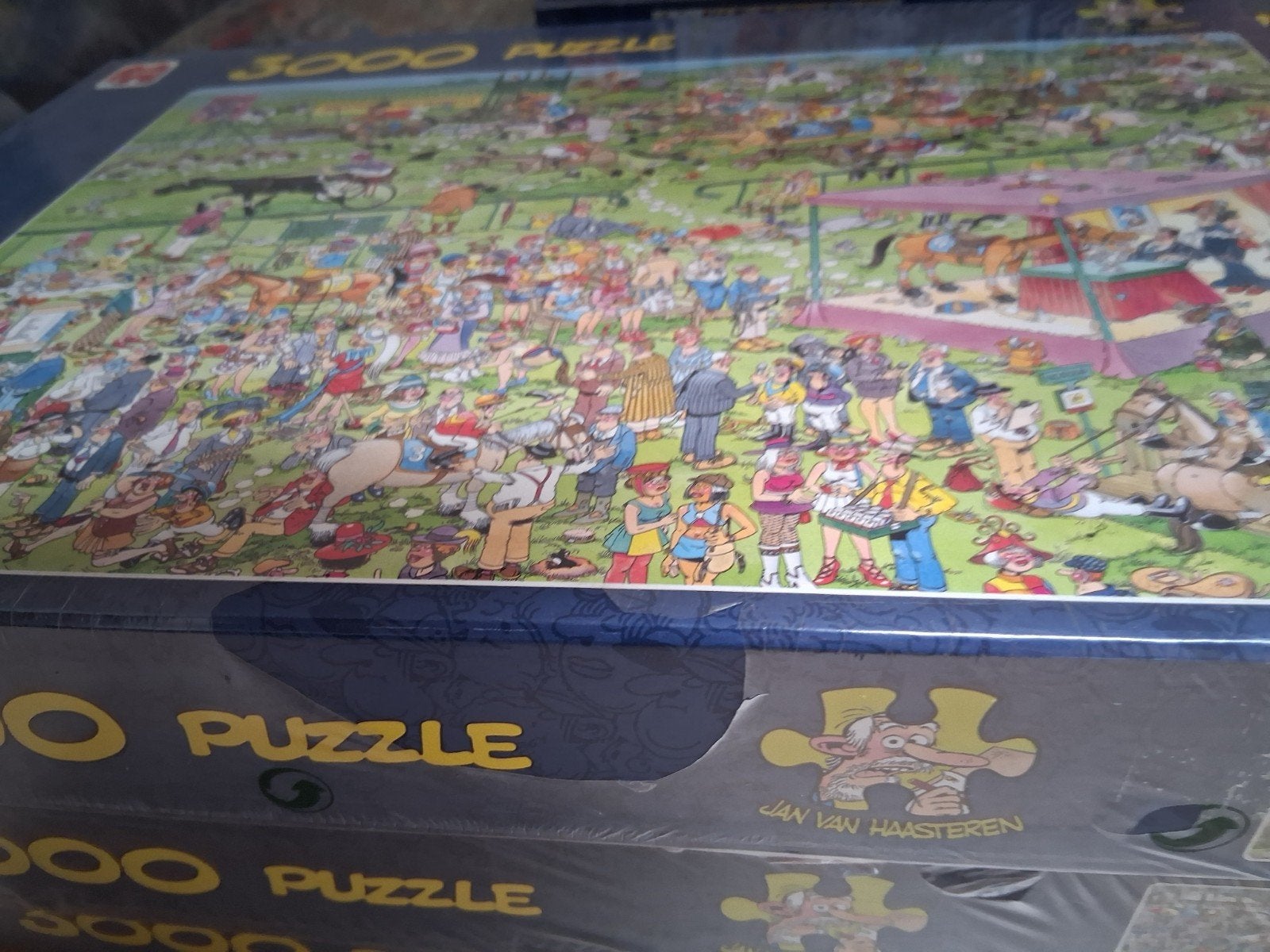 Jan van Haasteren puzzel Ascot paardenrace 3000 st Nieuw, Ophalen of Verzenden, Meer dan 1500 stukjes, Nieuw