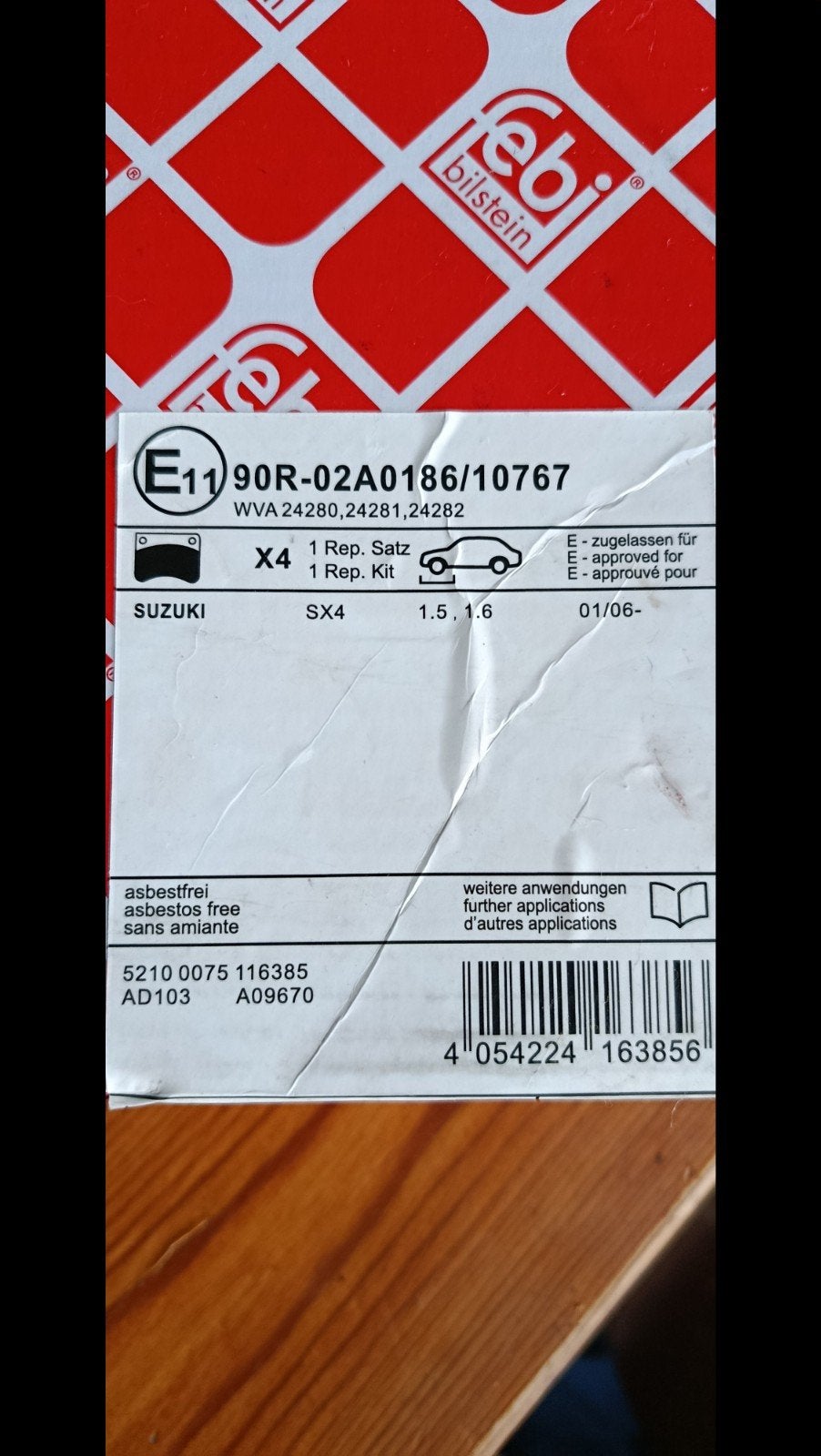 Set remlokken Suzuki SX4, Ophalen of Verzenden, Nieuw, Suzuki