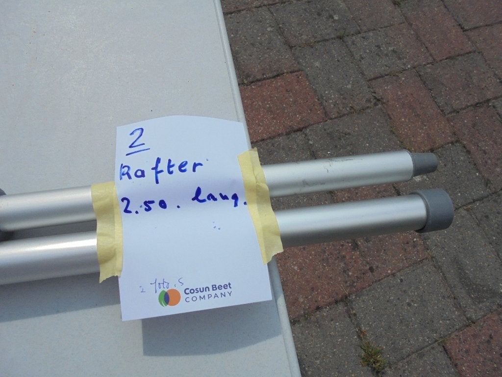 rafter 2.50 cm lang voor caravan, Ophalen, Gebruikt