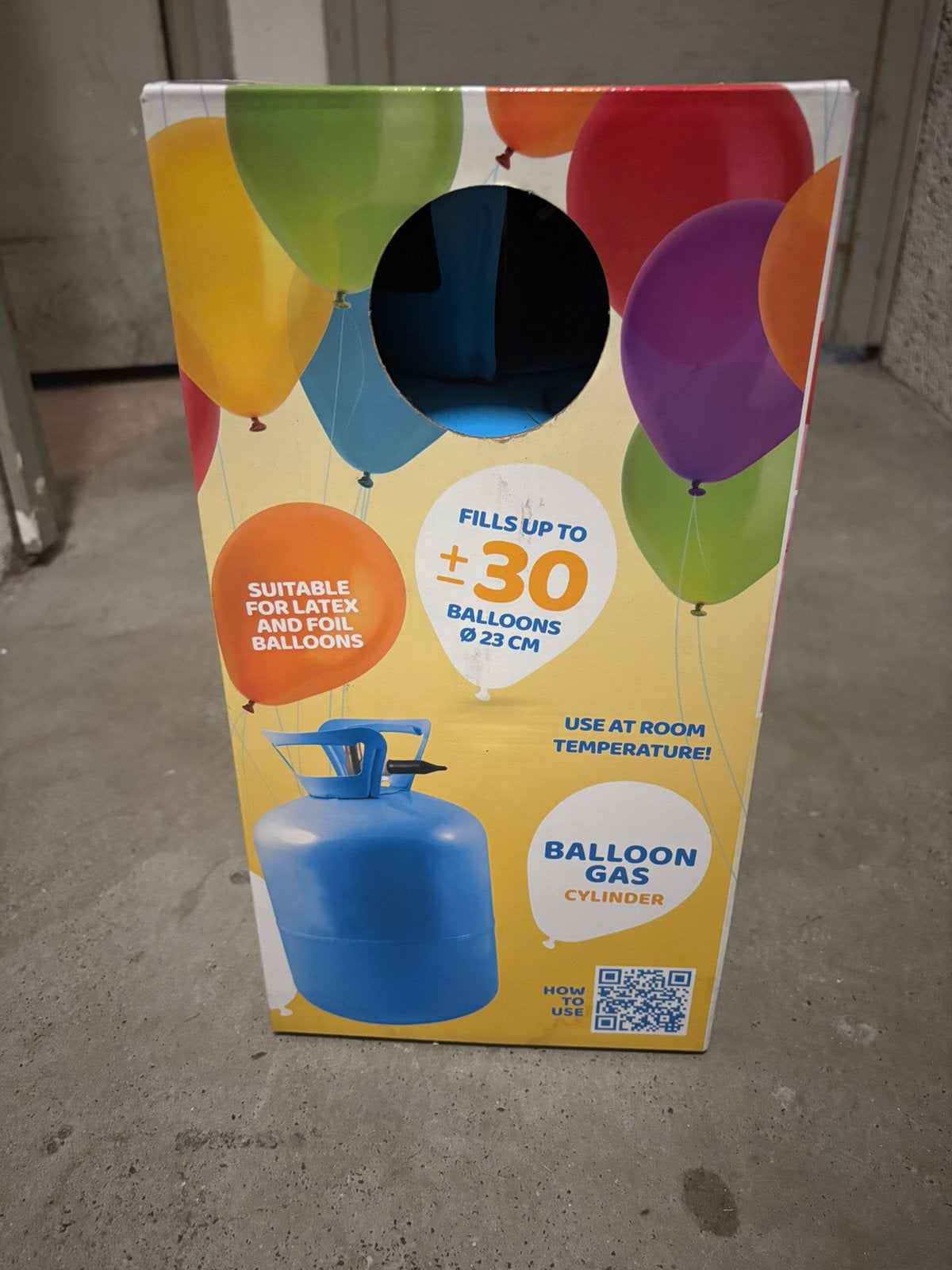 Heliumtank, Ophalen