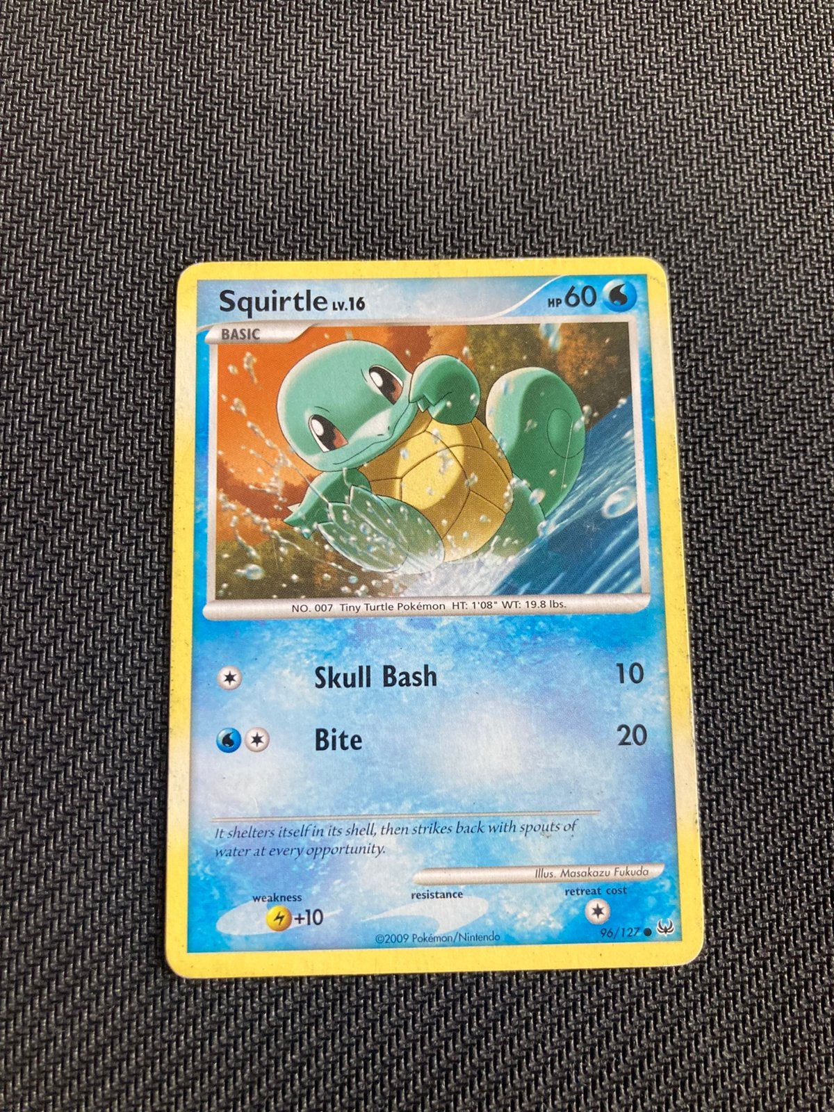 Pokemon kaart Squirtle, Ophalen of Verzenden, Zo goed als nieuw