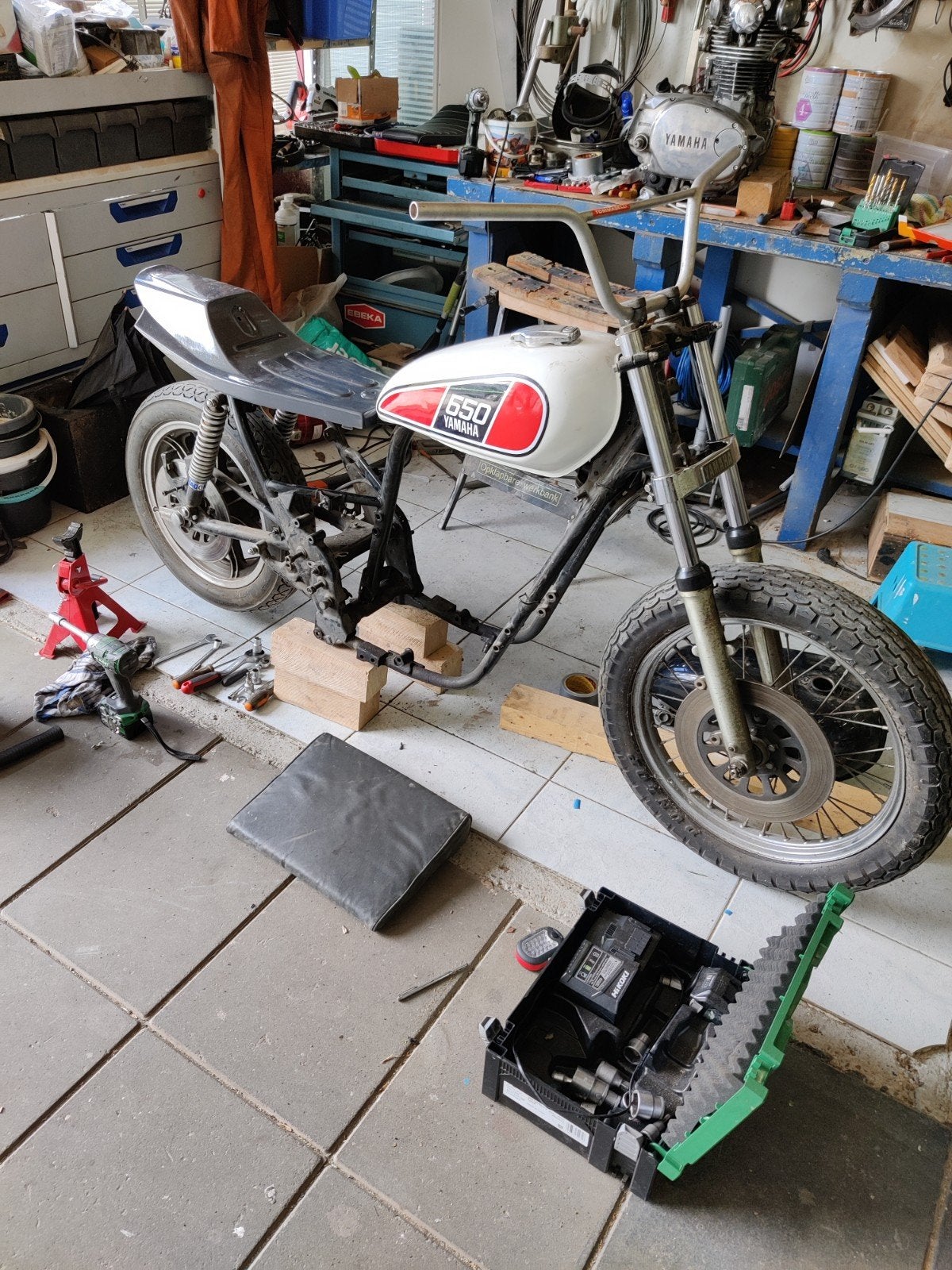 Yamaha XS 650 1978 project, Motoren, Ophalen, Gereviseerd