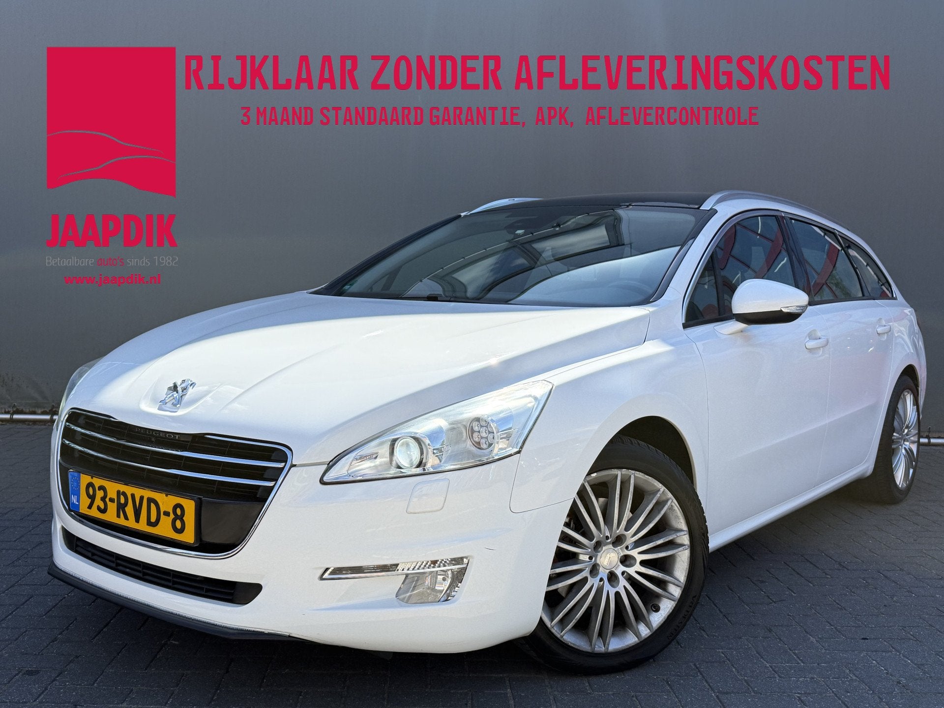 Peugeot 508 SW BWJ 2011 1.6 THP 157 PK Blue Lease Executive, Voorwielaandrijving, Stof, Zwart, Wit