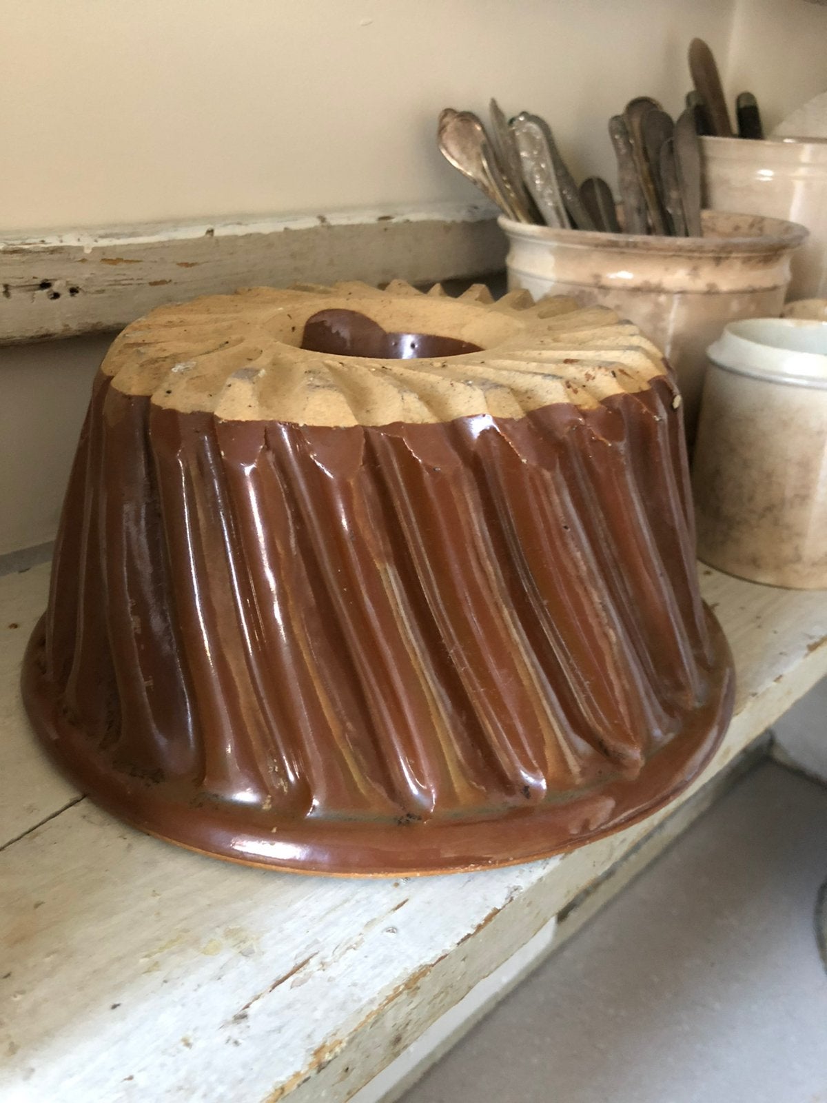 Oude aardewerken tulband | brocante, Ophalen of Verzenden