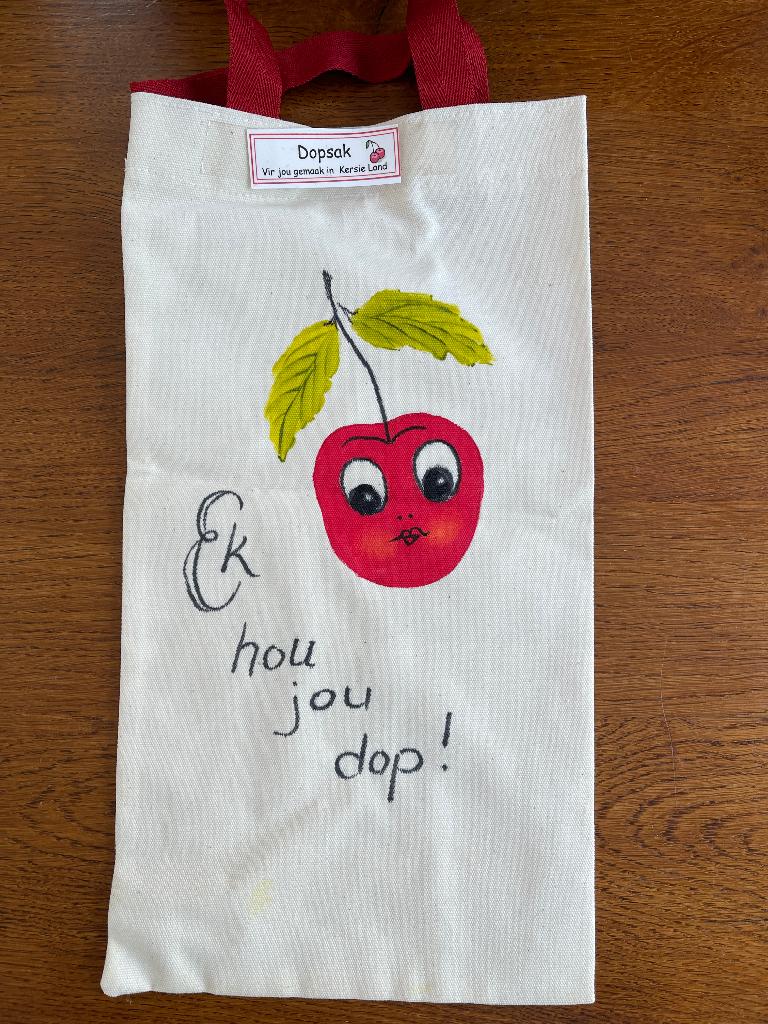Tasje "Dopsak" 'Ek hou jou dop!' Nieuw, Ophalen of Verzenden, Nieuw, Handtas
