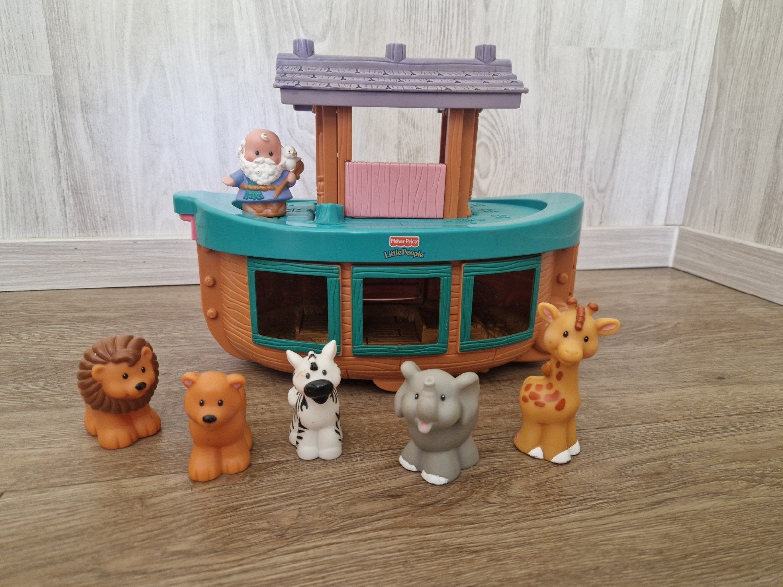 Fisher-Price Little People Noah's Ark met figuren, Ophalen of Verzenden, Gebruikt, Speelset