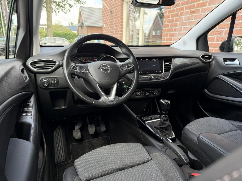 Opel Crossland 1.2 Turbo Bns Eleg. TREKHAAK / 1/2LEER / FULL, Auto's, Gebruikt, 1199 cc, Leder en Stof, Origineel Nederlands