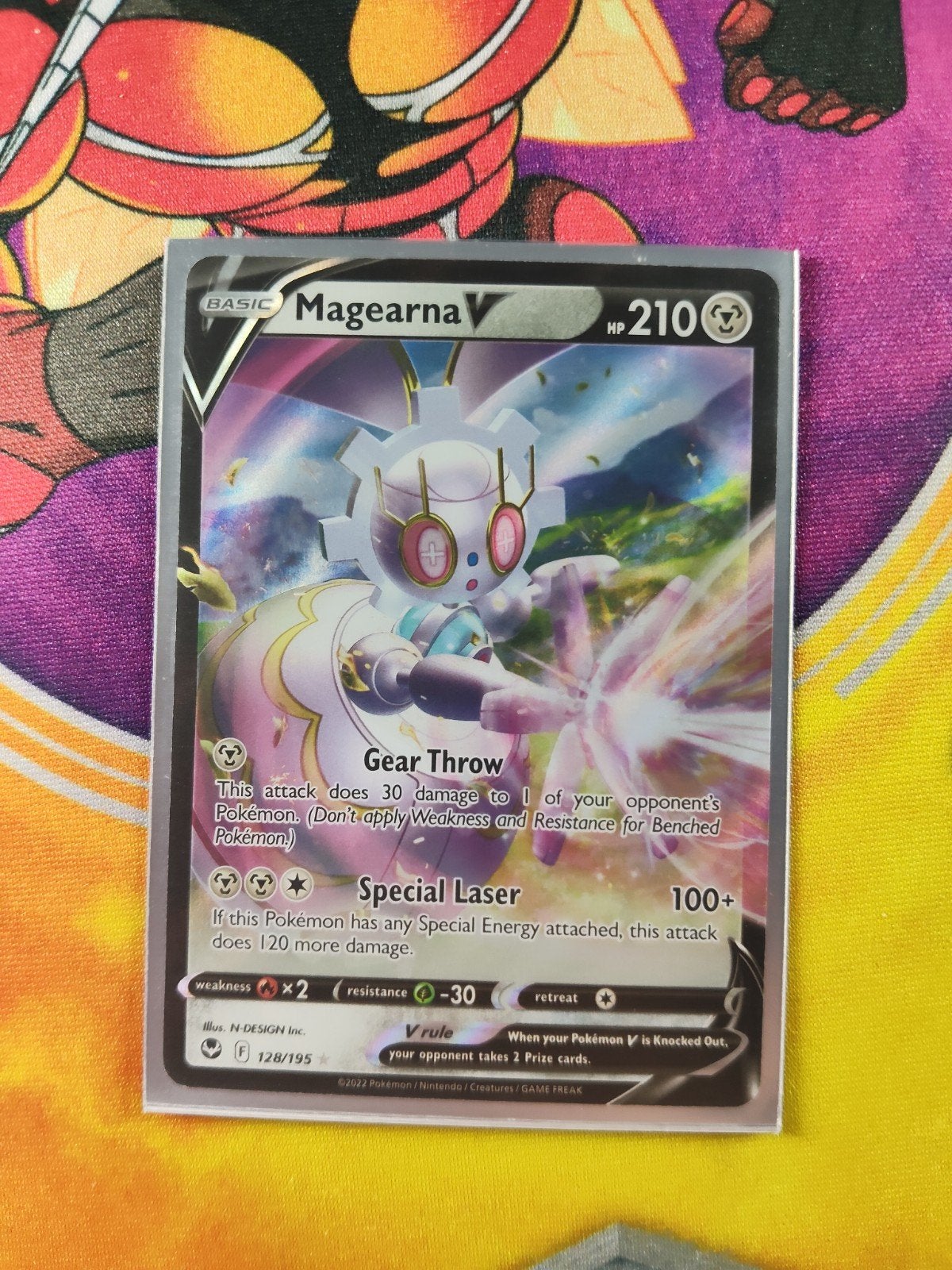 Magearna V Pokémon Kaart - Zo goed als nieuw, Ophalen of Verzenden, Zo goed als nieuw, Losse kaart