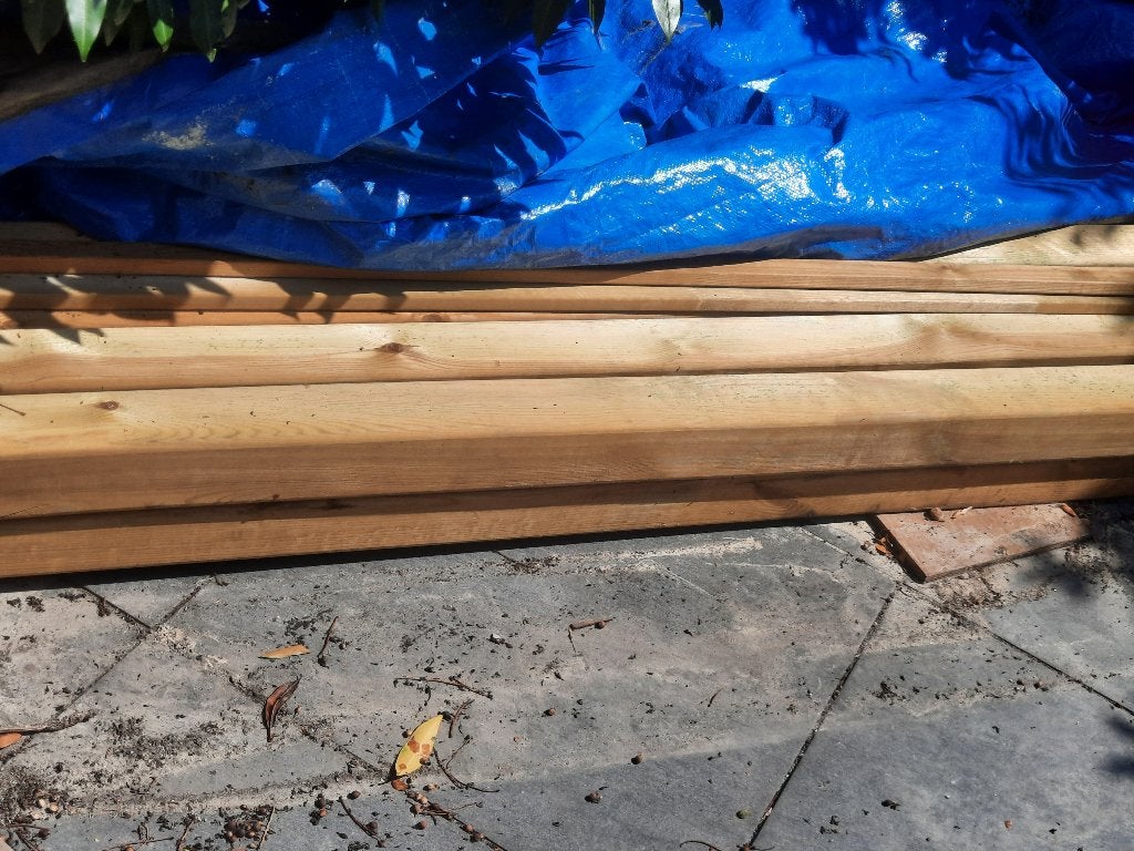 hout en planken, Doe-het-zelf en Verbouw, Hout en Planken, Minder dan 25 mm, Zo goed als nieuw, Plank, 300 cm of meer