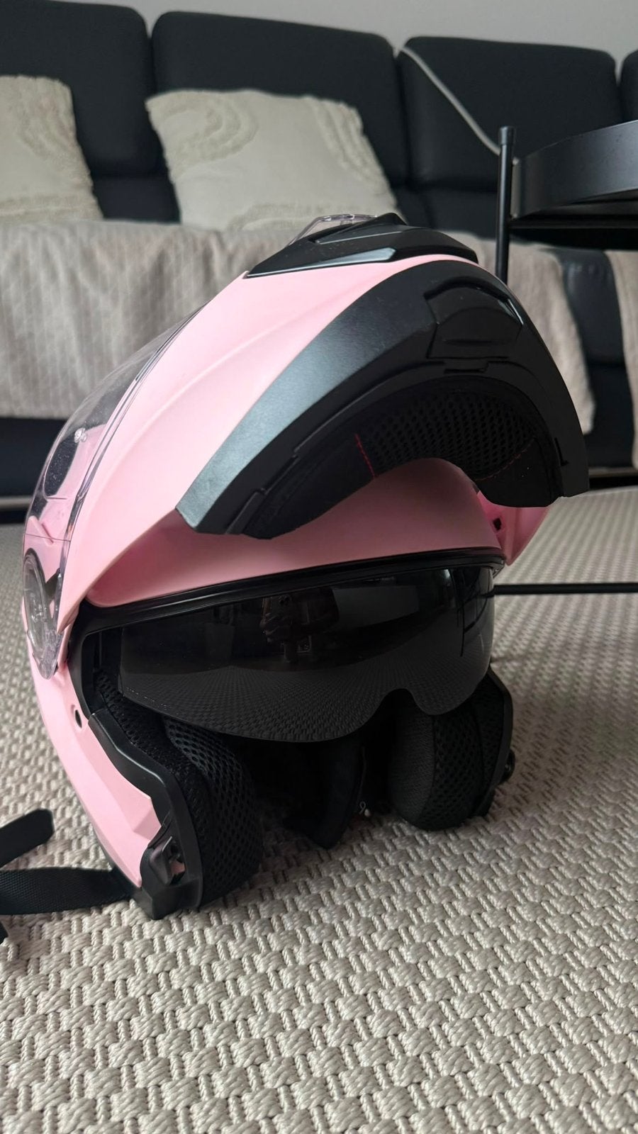 Roze systeemhelm - Vinz Helmets - Maat XS, Overige merken, XS, Systeemhelm, Ophalen of Verzenden