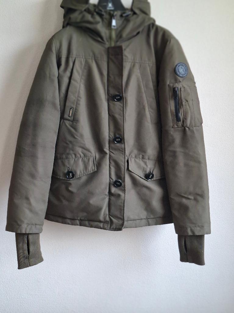 Air Force dames winterjas kleur groen maat XS., Airforce, Ophalen of Verzenden, Zo goed als nieuw, Maat 34 (XS) of kleiner