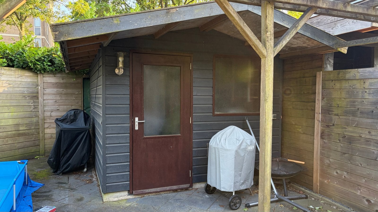 Gratis Houten Tuinhuisje/Berging - Gebruikt. Zelf afbreken, Ophalen, Gebruikt, Hout, Overige typen