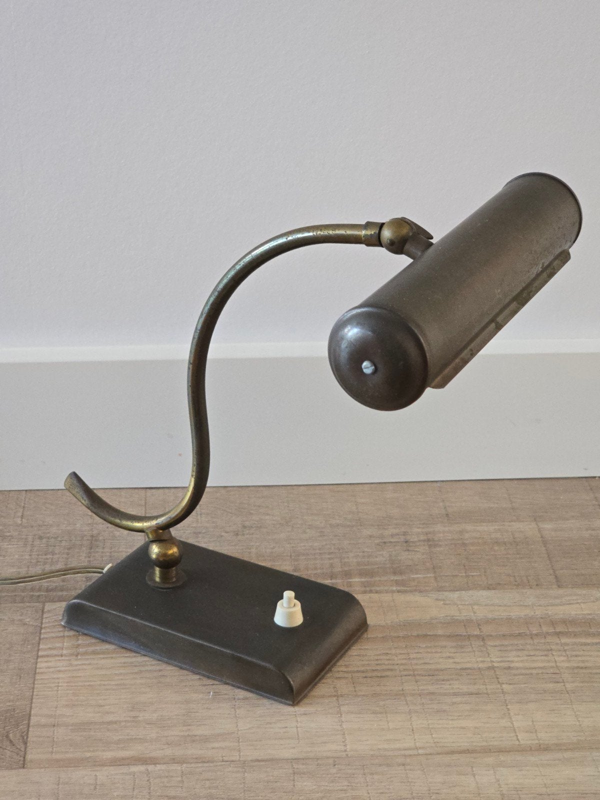 Prachtige antieke 30S bronzen notarislamp/ pianolamp, Ophalen of Verzenden