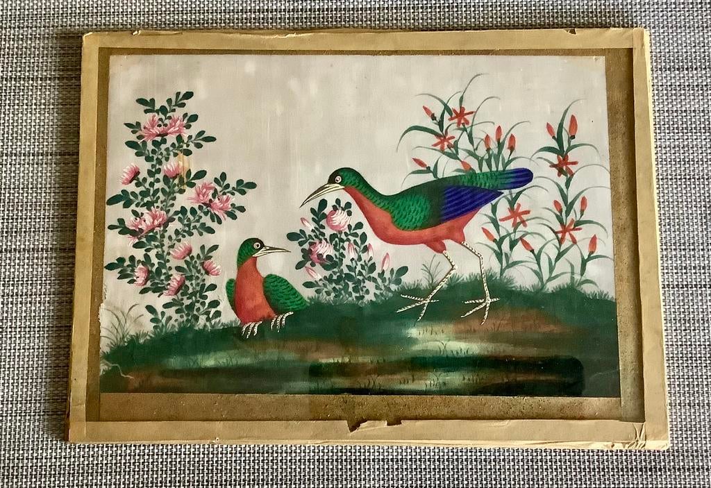 Antieke aquarel Chinees, Ophalen of Verzenden