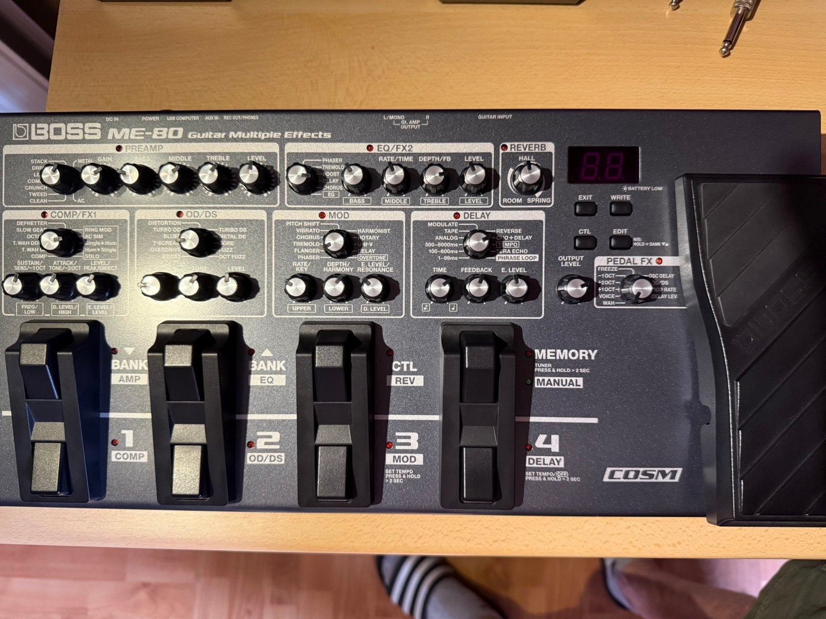 BOSS ME-80 Gitaar Multi-effectpedaal, Ophalen of Verzenden, Zo goed als nieuw, Chorus