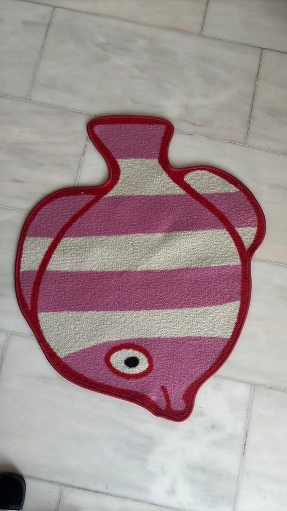 Ikea Vis mat kinderkamer korall fisk, Kinderen en Baby's, Ophalen of Verzenden, Gebruikt, Kleed of Kussen