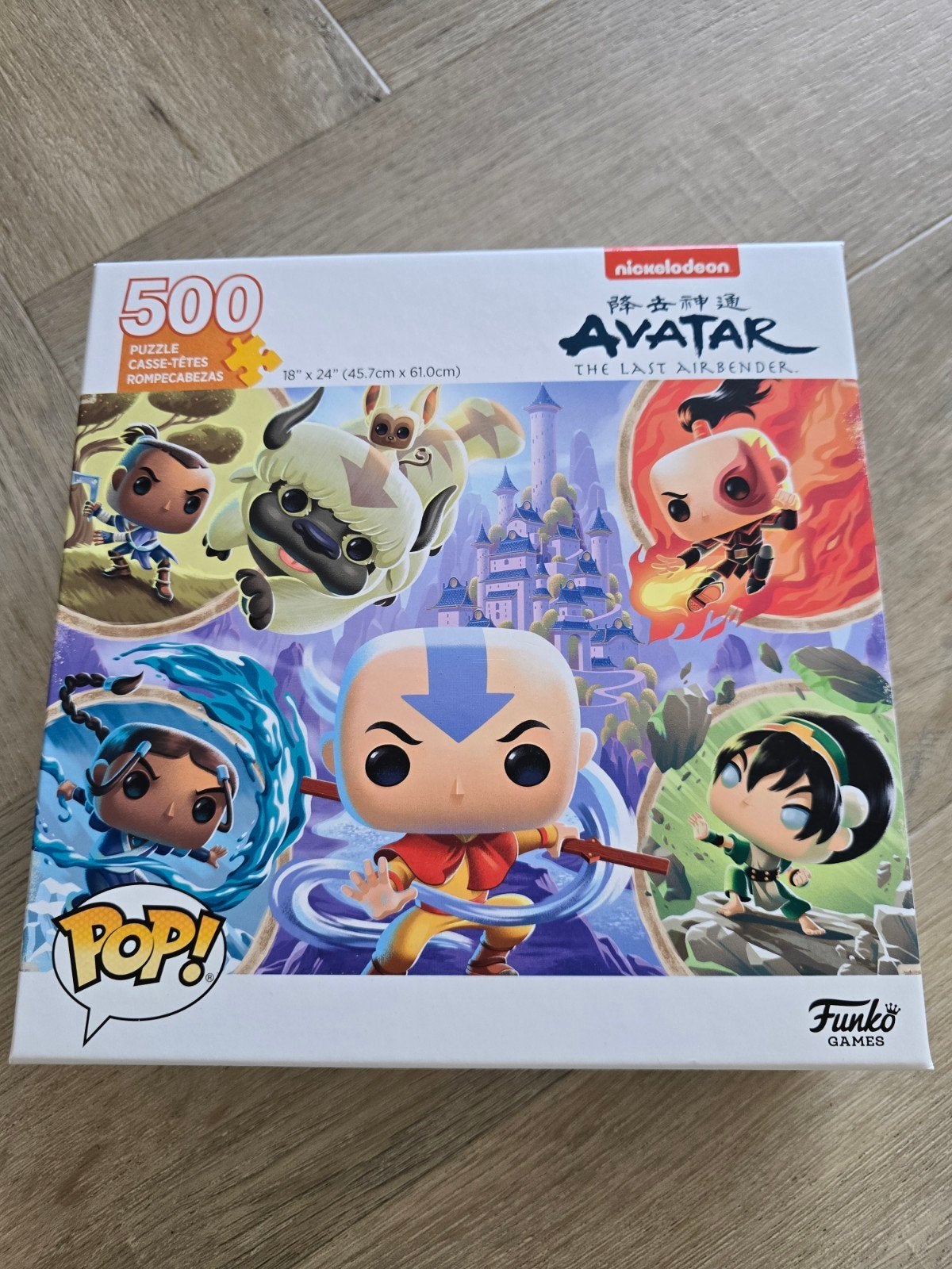 Funko avatar the last airbender puzzel van 500 stukjes pop!, Ophalen of Verzenden, 500 t/m 1500 stukjes, Zo goed als nieuw, Legpuzzel