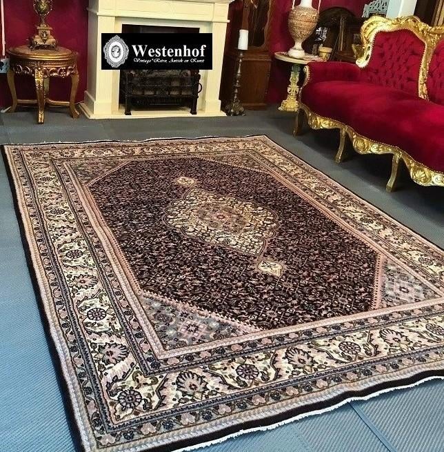 Perzisch tapijt handgeknoopt Bidjar Oosters vloerkleed wol,