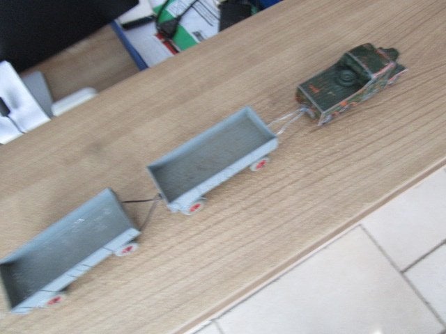 Matchbox King Size 1:43 Scammel 6x6 truck en 2 aanhangers, Ophalen of Verzenden, Gebruikt, Bus of Vrachtwagen, Matchbox