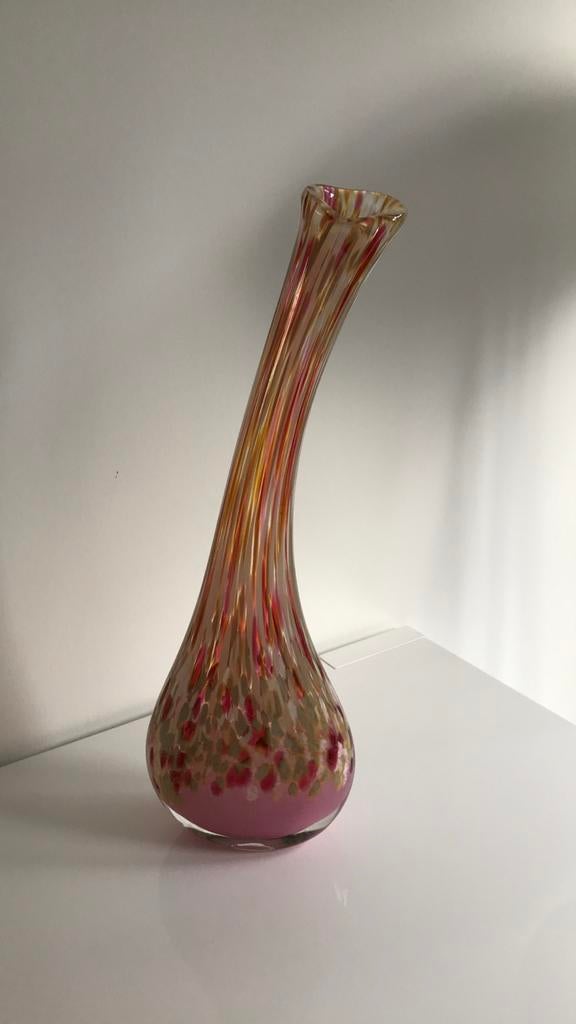 Grote Fidrio vaas, mondgeblazen glas, uniek design, Ophalen of Verzenden