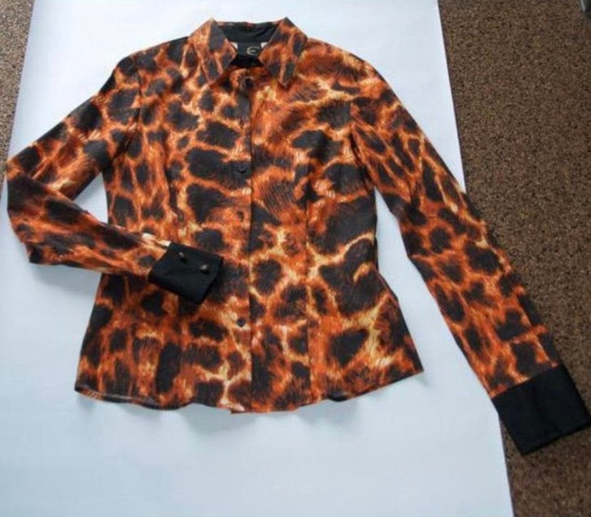 Just Cavalli Blouse, Kleding | Dames, Ophalen of Verzenden, Zo goed als nieuw, Maat 34 (XS) of kleiner, Oranje