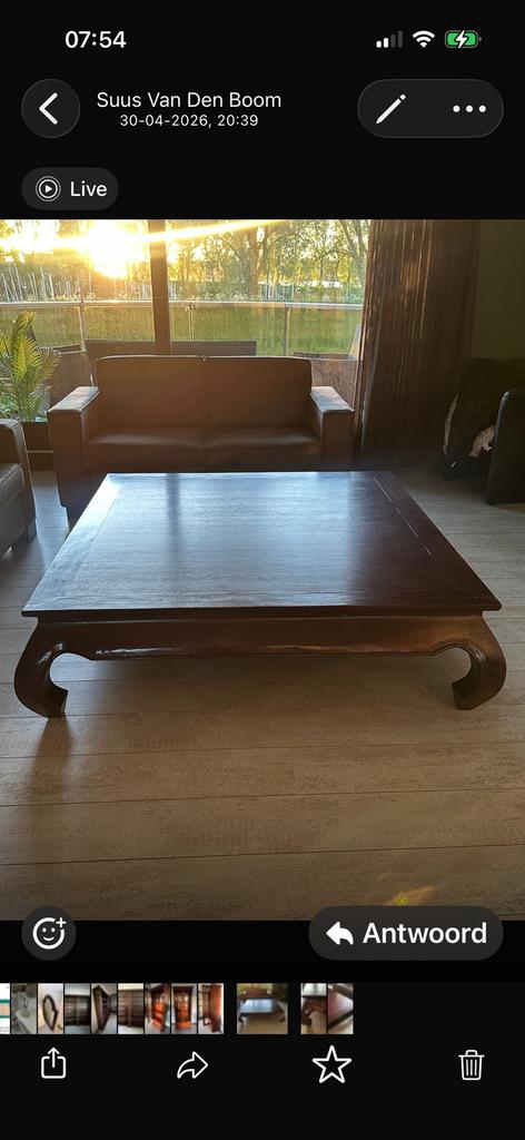 Gratis op te halen. Salon tafel., 100 tot 150 cm, Zo goed als nieuw, Minder dan 50 cm, Rechthoekig