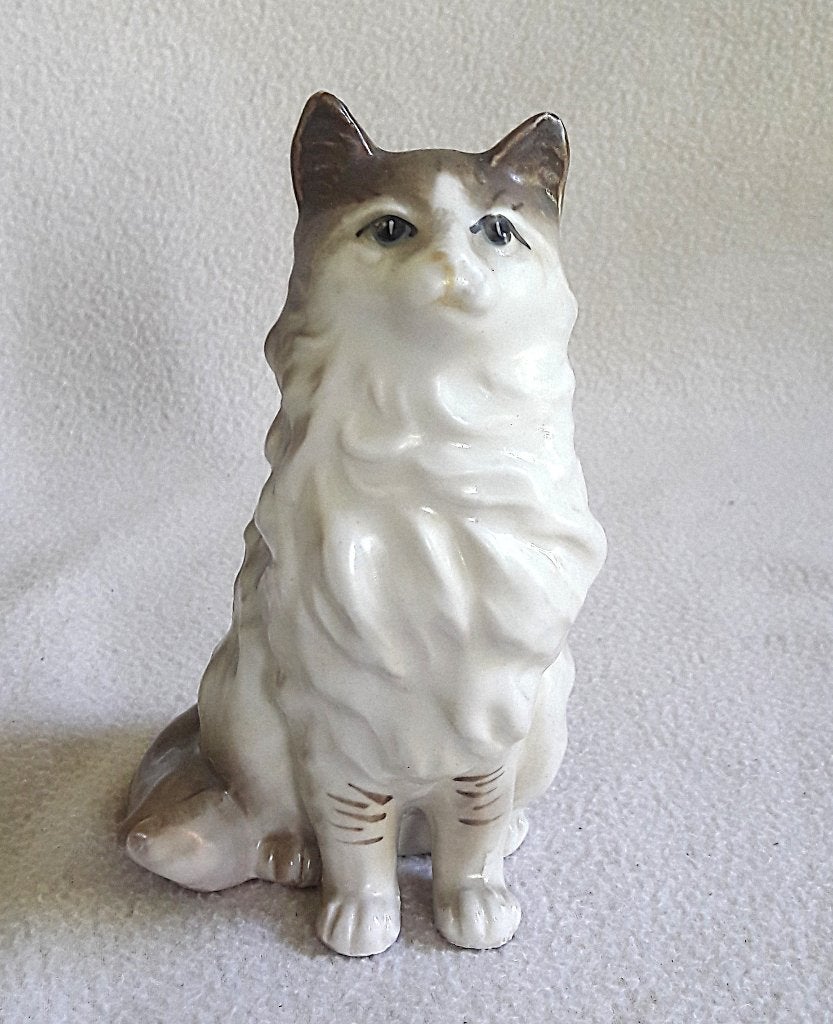 Vintage Nippon Joko Boeki Co Japan katten beeldje, Ophalen of Verzenden, Zo goed als nieuw, Dier