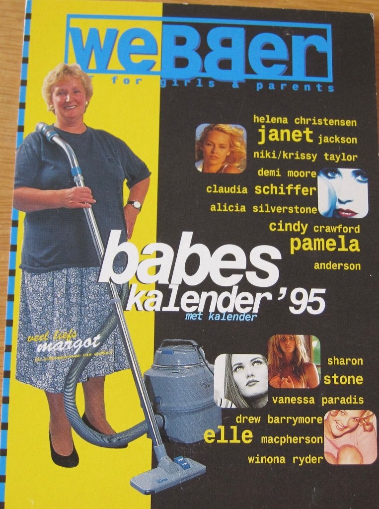 Webber Babes kalender 1995 op ansichtkaart - nieuw, Verzenden, 1980 tot heden, Ongelopen, Overige thema's