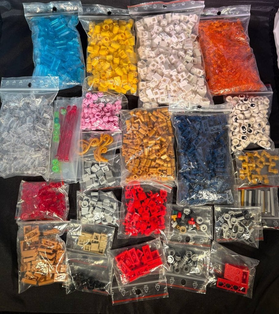 Grote partij Lego onderdelen gesorteerd op kleur/type, Overige thema's, Lego, Nieuw, Ophalen of Verzenden