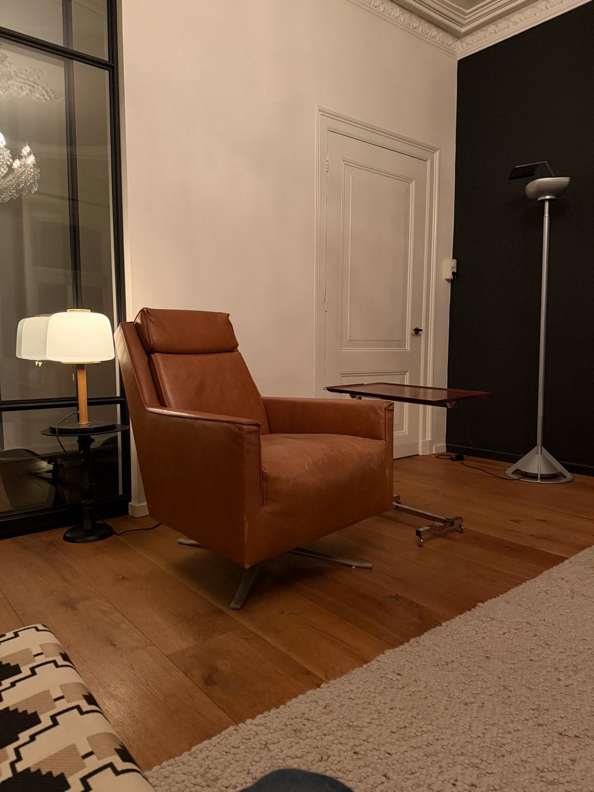 Linteloo fauteuil in cognac leer, Huis en Inrichting, Ophalen of Verzenden, Gebruikt, Leer, 75 tot 100 cm