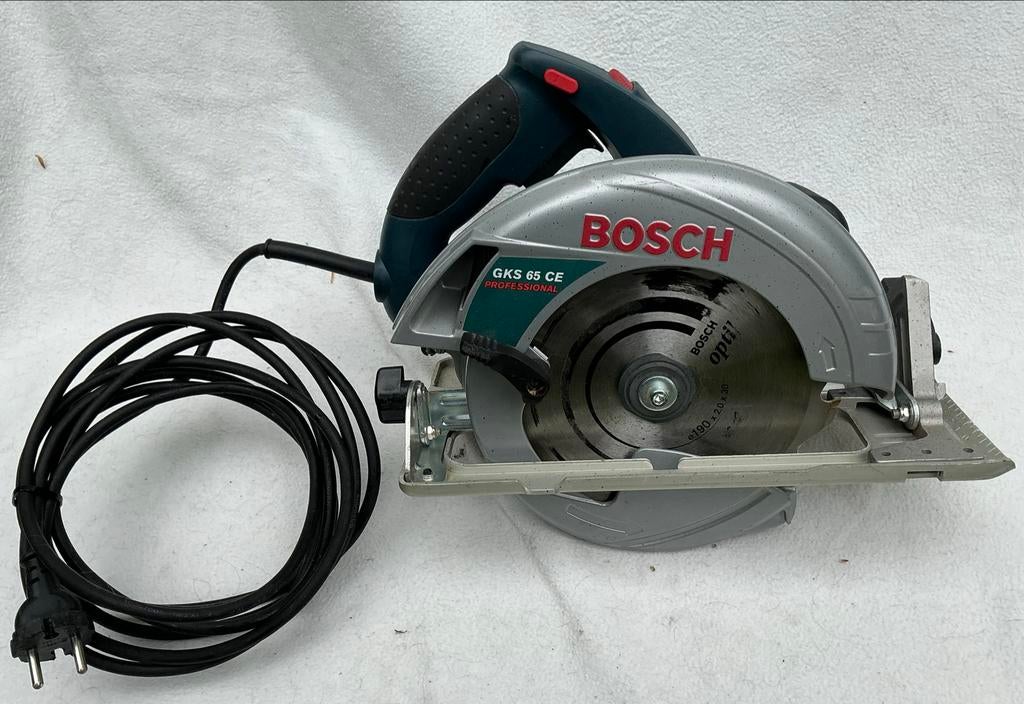 Bosch Cirkelzaag GKS 65 CE Professional 180W, Ophalen, Gebruikt, Cirkelzaag, 70 mm of meer