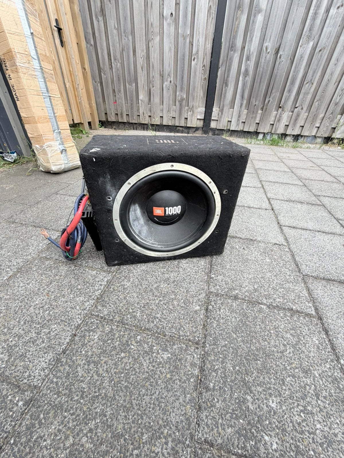Jbl subwoofer+verstekker, Ophalen of Verzenden, 120 watt of meer, Subwoofer, JBL