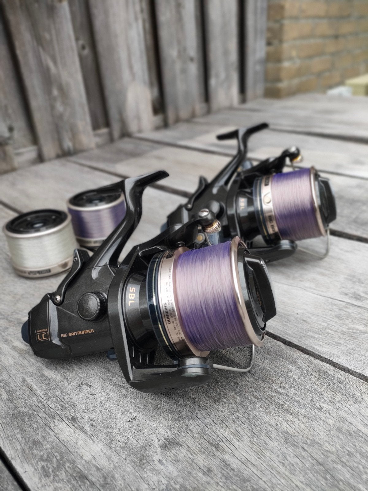 Shimano Big Baitrunner LC Molens (2 stuks), Ophalen of Verzenden, Gebruikt, Molen